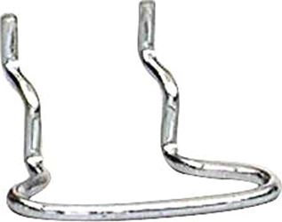 Crawford 18613 Peg Hook, Steel, Silver, Zinc