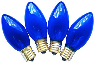 Hometown Holidays 19254 Replacement Bulb, 7 W, Intermediate Lamp Base, Incandescent Lamp, Transparent Blue Light