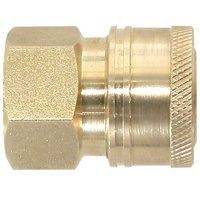 Valley Industries PK-85300102 Coupler, 1/4 in Connection, Quick Connect x FNPT, Brass