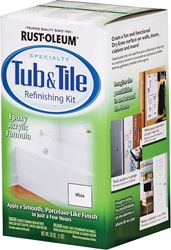 Rust-Oleum 7860519 Tub and Tile Refreshing Kit, Liquid, Solvent-Like, White, 1 qt, Box