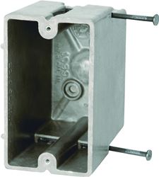 fiberglassBOX 1099-N Electrical Box, 1 -Gang, 2 -Outlet, 4 -Knockout, Fiberglass Reinforced Polyester BMC