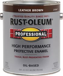 RUST-OLEUM PROFESSIONAL 215967 Protective Enamel, Gloss, Leather Brown, 1 gal Can, Pack of 2