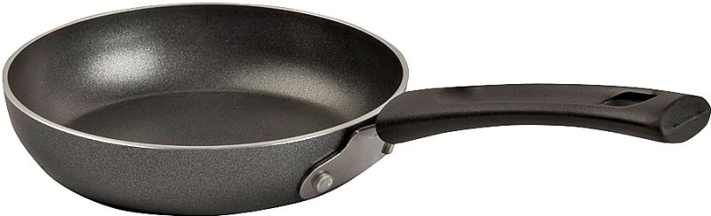 T-fal B3620064 Fry Pan, 4-3/4 in Dia, Aluminum Pan, Gray Pan, Ergonomic Handle, Phenolic Handle