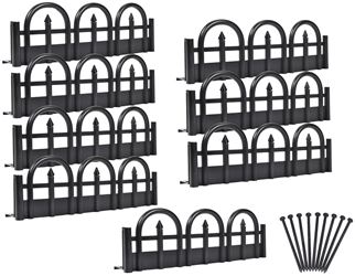 Dimex 3601-10-6 Landscape Edging Kit, 10 ft L, Plastic, Black