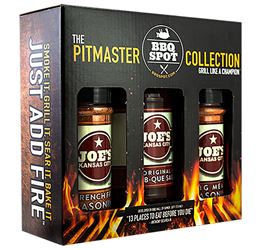 Joes Kansas City Bar-B-Que Pitmaster Series OW89072 BBQ Gift Pack, 3 lb