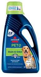 Bissell 99K52 Pet Stain and Odor Remover, Liquid, Characteristic Fragrance, 60 oz, Bottle