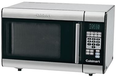 Cuisinart CMW-100 Microwave Oven, 1 cu-ft Capacity, 1000 W, Stainless Steel, Black