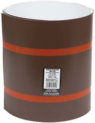 Amerimax 69112 Trim Coil, 50 ft L, 0.018 Gauge, Aluminum, Brown/White, Painted