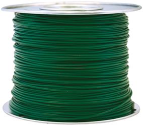 CCI 56133023 Primary Wire, 10 AWG Wire, 1-Conductor, 60 VDC, Copper Conductor, Green Sheath, 100 ft L, Pack of 2