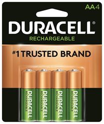 Duracell 66155 Battery, 2000 mAh, AA Battery, Nickel-Metal Hydride, Rechargeable, Pack of 6