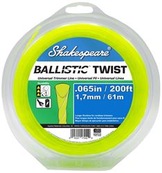 Shakespeare Ballistic 17242 Trimmer Twist Line, 0.065 in Dia, 200 ft L