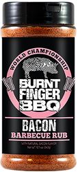 Burnt Finger Bbq OW85571 BBQ Rub, Bacon, 12.1 oz, Bottle