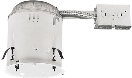Halo H5RT Light Housing, 5 in Dia Recessed Can, Steel, White