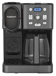 Cuisinart Coffee Center SS-16BKS 2-in-1 Coffeemaker, 12 Cups Capacity, 1200 W, Plastic, Black/Stainless Steel