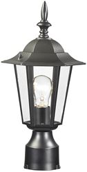 Boston Harbor AL8044-BK Post Lantern, 120 V, 60 W, A19 or CFL Lamp