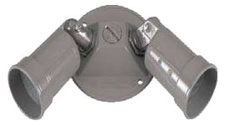 Teddico/Bwf LHC-2V Lamp Holder, Metal Housing Material, Gray