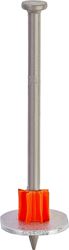 Ramset 1512SD Washered Pin, 0.145 in Dia Shank, Metal, Zinc