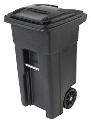 Toter EVR II 79232 Trash Can, 32 gal Capacity, Polyethylene, Greenstone, Lid Closure