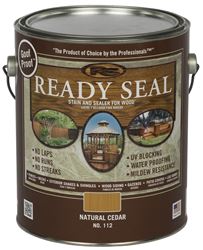 Ready Seal 112 Stain and Sealer, Natural Cedar, 1 gal, Can, Pack of 4