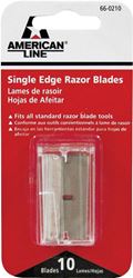 American LINE 66-0210 Single Edge Blade, Two-Facet Blade, 3/4 in W Blade, HCS Blade, Pack of 6