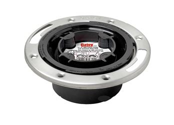 Oatey 43552 Closet Flange, 3, 4 in Connection, ABS, Black, For: 3 in SCH 40 DWV Pipes