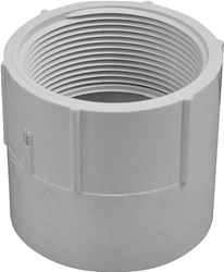 IPEX 035565 Adapter, 2-1/2 in, Socket x FNPT, PVC, White, SCH 40 Schedule, 300 psi Pressure