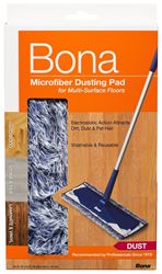 Bona WM710013272 Dusting Pad, 17 in L, 6 in W, Microfiber Cloth, Machine Washable: Yes