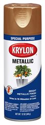 Krylon K01709A77 Spray Metallic Spray Paint, Metallic, Copper, 12 oz