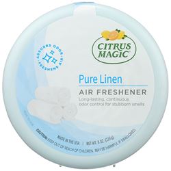 Citrus Magic 616472871 Air Freshener, 8 oz, Pure Linen, 350 sq-ft Coverage Area, Pack of 6