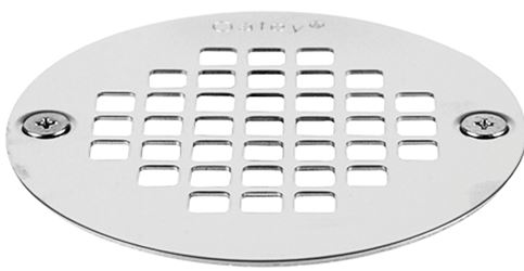 Oatey 42358 Screw-Tite Strainer, Stainless Steel, For: 4 in Snap in Drains and 2 in or 3 in General-Purpose Drains