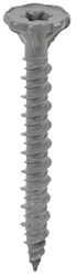 Backer-On 23416 Screw, #9 Thread, 1-5/8 in L, Serrated Thread, Torx Drive, Sharp Point, Steel, Zinc, 575 PAIL