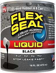 Flex Seal LFSBLKR16 Rubberized Coating, Black, 16 oz