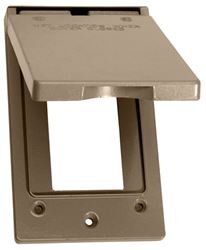 BWF 511VAB-1 Cover, 4-9/16 in L, 2-13/16 in W, Metal, Bronze, Powder-Coated