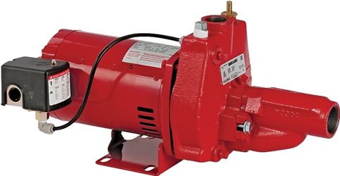 Red Lion 602136/RJC-50 Jet Pump with Injector, 14.4 A, 115/230 V, 0.5 hp, 1-1/4 in Suction, 1 in Discharge Connection