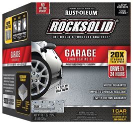 Rust-Oleum 60003 Floor Coating Kit, High-Gloss, Gray, Liquid, 76 oz