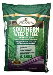 Landscapers Select 902730 Weed and Feed Fertilizer, 17 lb Bag, Granular, 25-0-5 N-P-K Ratio