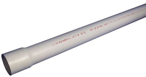 Charlotte Pipe PVC 04015B 0800 Pipe, 1-1/2 in, 20 ft L, SCH 40 Schedule, PVC, White