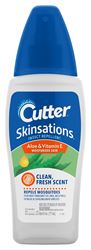 Cutter SKINSATIONS 54010-6 Insect Repellent, 6 fl-oz Bottle, Liquid, Water White, Alcohol