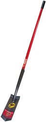 BULLY Tools 92720 Trenching Shovel, 4 in W Blade, 14 ga Gauge, Steel Blade, Fiberglass Handle, Long Handle