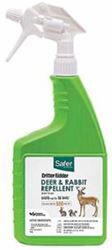 Safer Critter Ridder 5981 Deer and Rabbit Repellent, Ready-to-Use, Repels: Deer, Rabbits, Squirrels