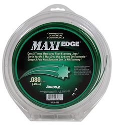 ARNOLD Maxi Edge WLM-180 Trimmer Line, 0.080 in Dia, 280 ft L, Polymer, Green