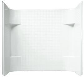 Sterling Accord Series 71144100-0 Bath/Shower Wall Set, 31-1/4 in L, 60 in W, 55 in H, Vikrell, Alcove Installation