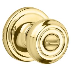 Kwikset Signature Series 730CN 3 CP Privacy Door Knob, Polished Brass