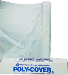 Orgill Poly 6X6-C Poly Film, 100 ft L, 6 ft W, Clear