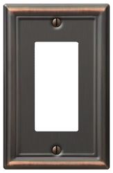 AmerTac 149RDB Switch Wallplate, 1 -Gang, Steel, Aged Bronze, Pack of 4