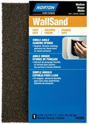 Norton WallSand 02285 Sanding Sponge, 4-7/8 in L, 2-7/8 in W, Medium