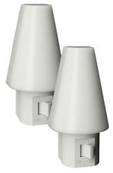 AmerTac Tipi Series NL-TIPI-F2 Night Light, 120 V, 0.3 W, LED Lamp, Warm White Light, 1 Lumens, 3000 K Color Temp