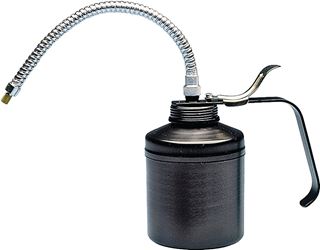 Lubrimatic 50-347 Handheld Pump Oiler, 1 qt Capacity, 6-1/4 in H, Flexible Spout, Steel, Epoxy-Coated