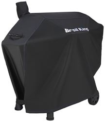 Broil King 67069 Premium Grill Cover, 61 in W, 24 in D, 45 in H, Polyester Fabric/PVC, Black