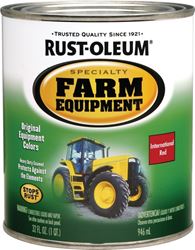 RUST-OLEUM SPECIALTY 7466502 Farm Equipment Enamel, International Red, 1 qt Can